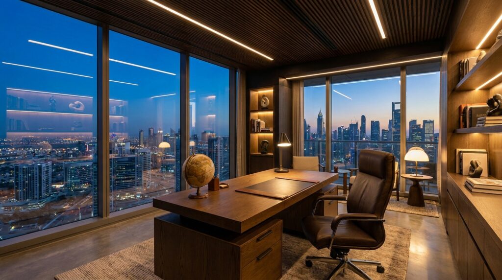 Профессиональный домашний офис: дизайн и эргономика рабочего пространства в премиальных ЖК Астаны